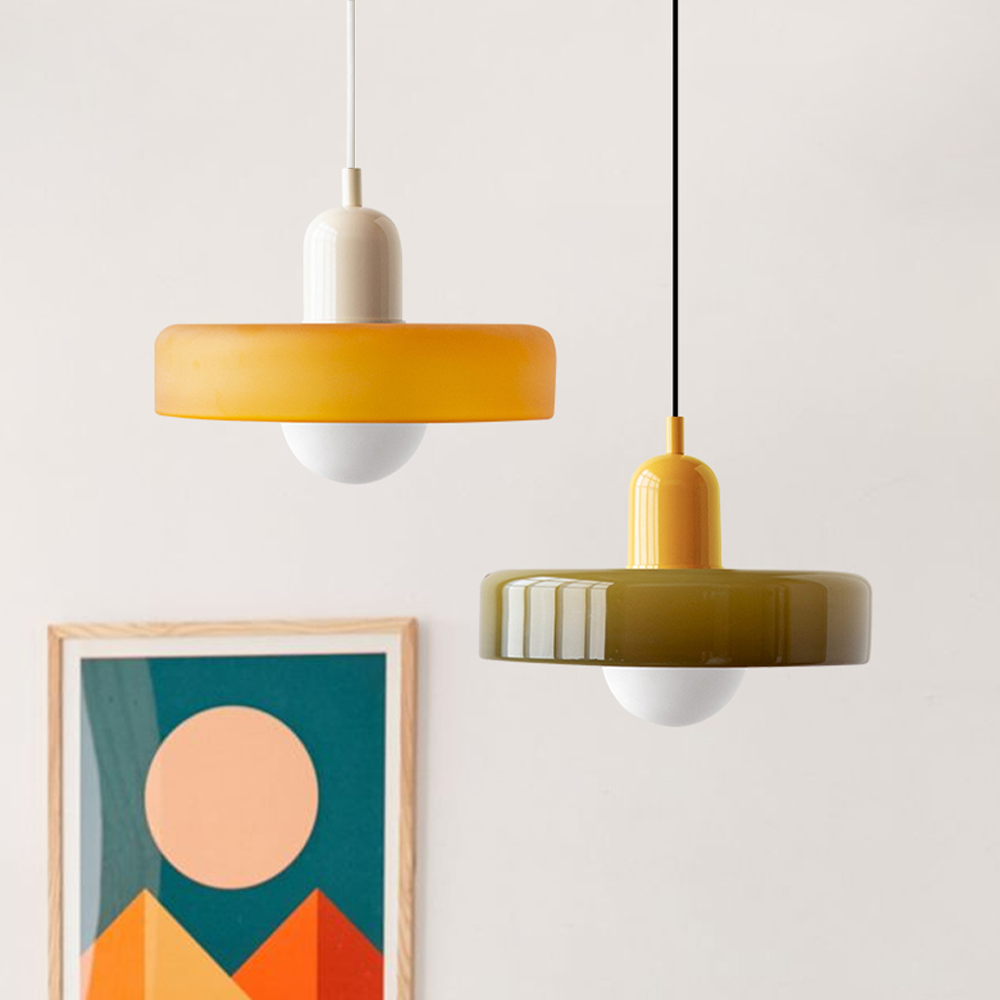 Colored Glass Pendant Lamp - BauLume | Kalsten