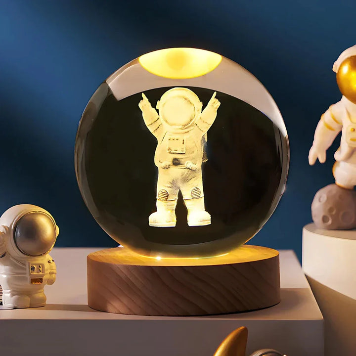 3D Crystal Ball LED Night Light