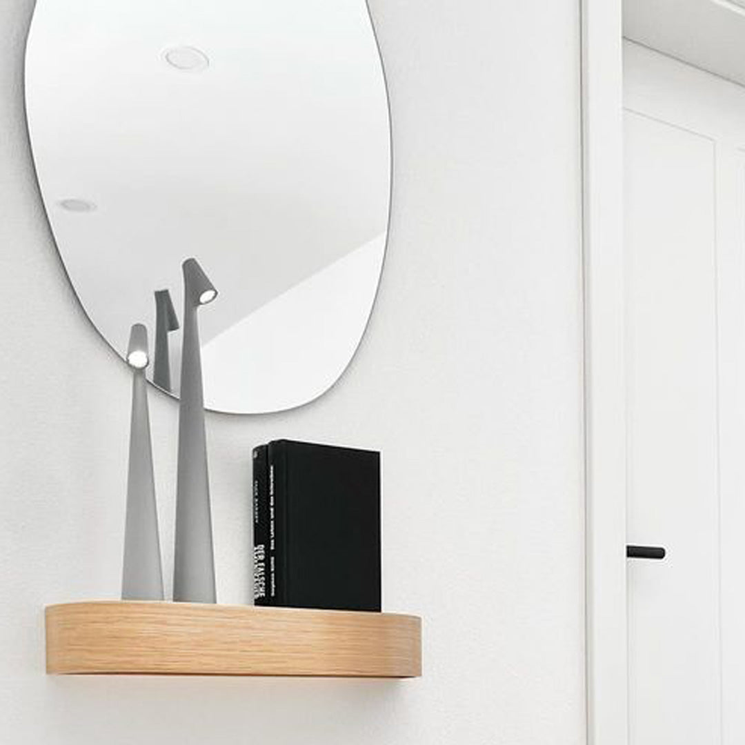 Table Lamp Modern Red Metal LED Light | Kalsten