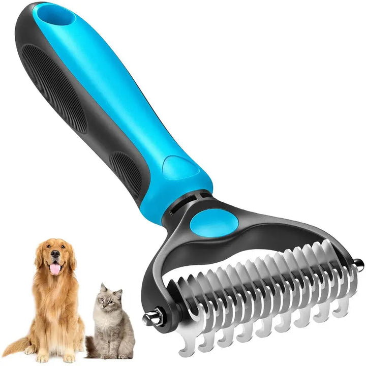Double-sided pet grooming brush - End the hair chaos and enjoy quiet, cozy cuddle hours | Kalsten