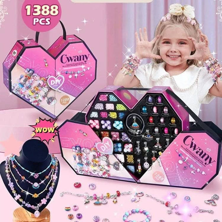 Kalsten | Creative Bracelet Craft Kit for Girls with Sparkling Charms