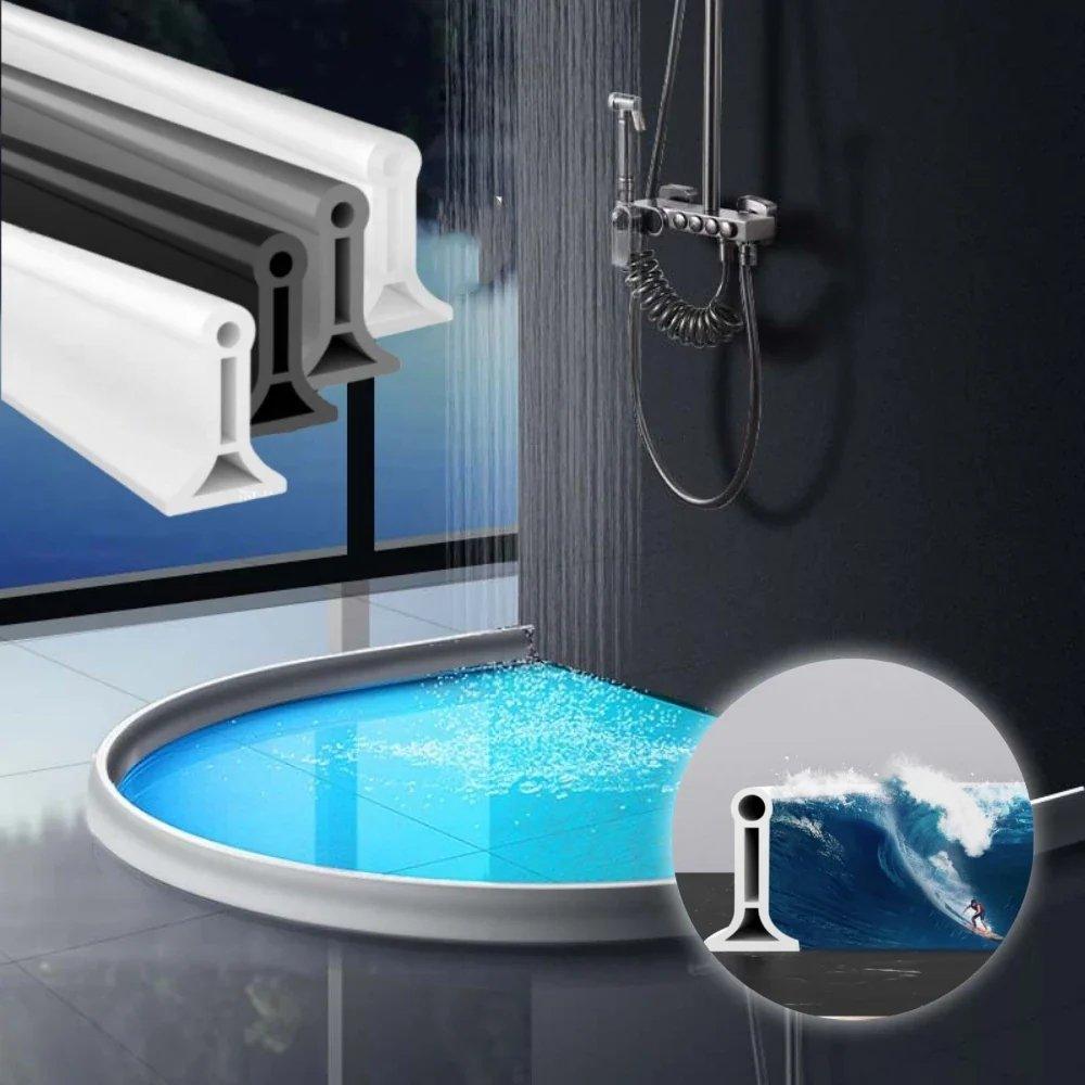 FlexiSeal Shower Edge — No more wet floors and frustration in the bathroom, stay dry – completely without installation stress! | Kalsten