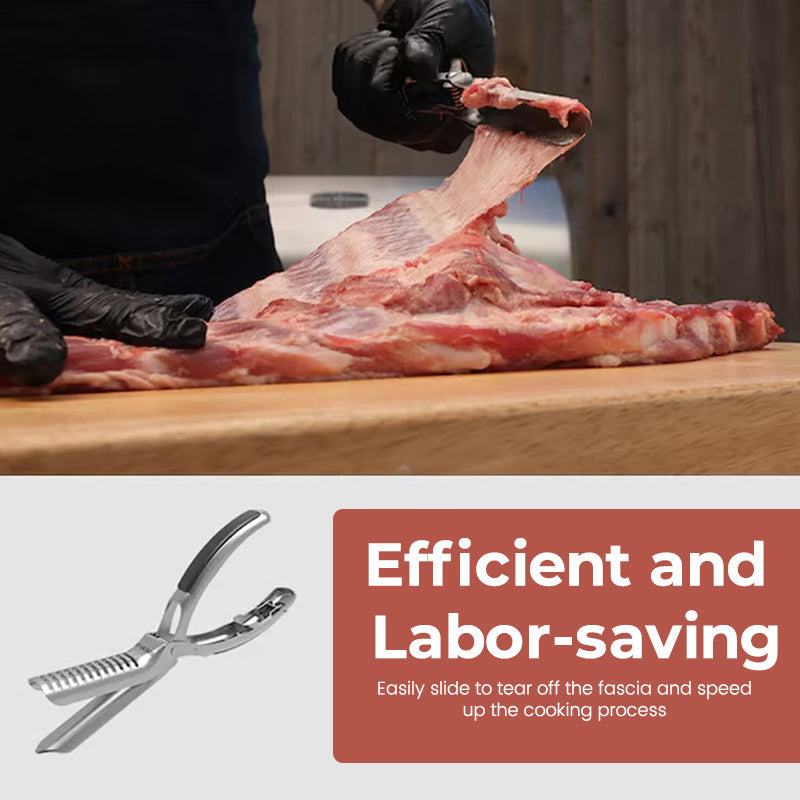 Kalsten | Rib Membrane Remover Tool | Stainless Steel | Ergonomic Handle | Easy Meat Prep