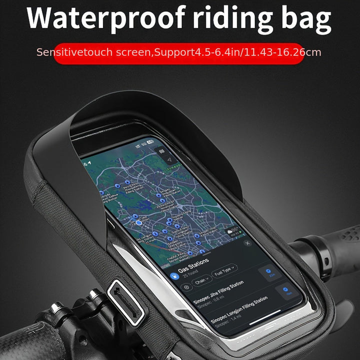 Waterproof Phone Holder for Bicycle and Motorcycle – 360° Rotatable and Suitable for 4.5–6.4 Inches | Kalsten