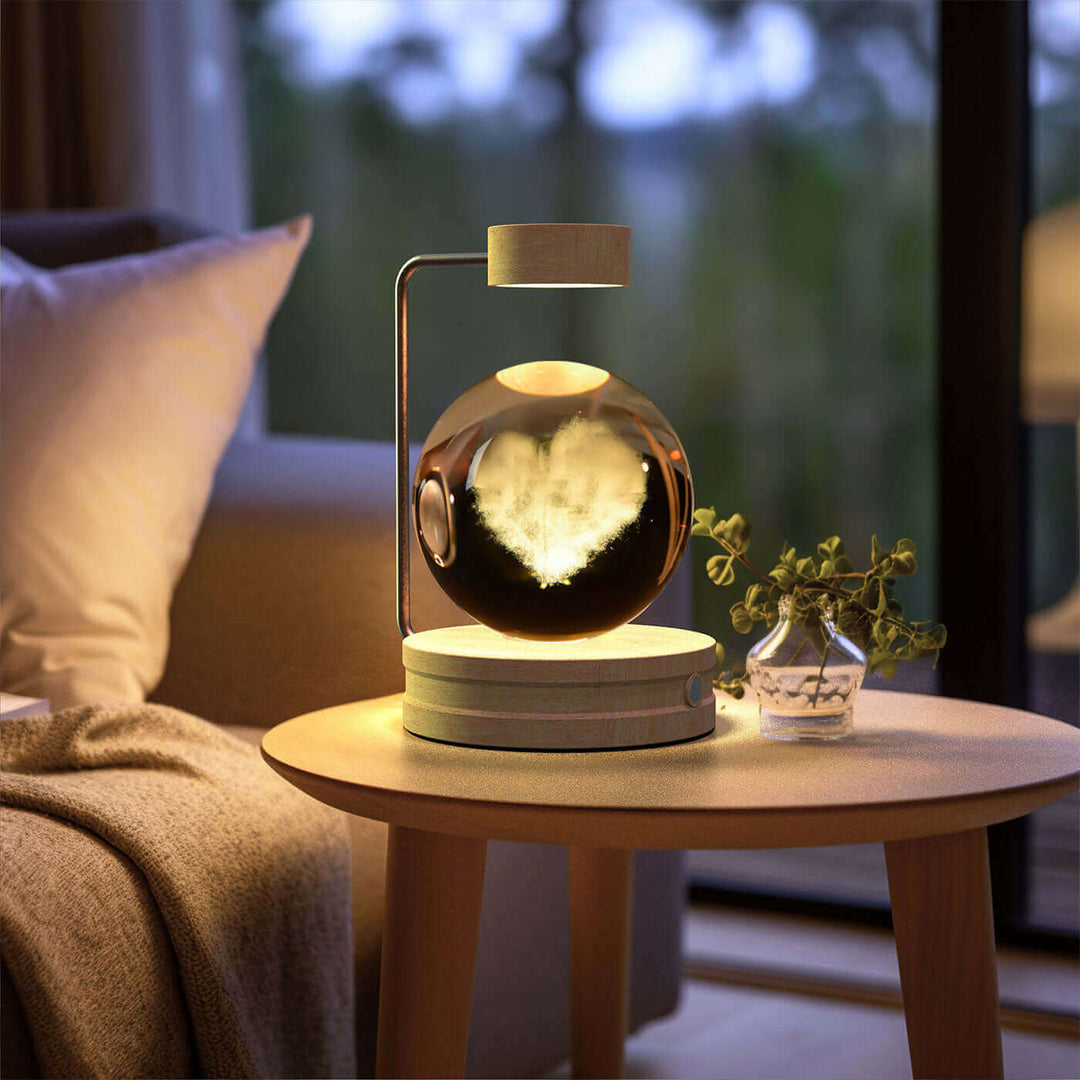 Crystal Ball Cosmic Dinosaur Indoor Night Light USB Power Warm Bedside Light Birthday Gift Night Lamp | Kalsten