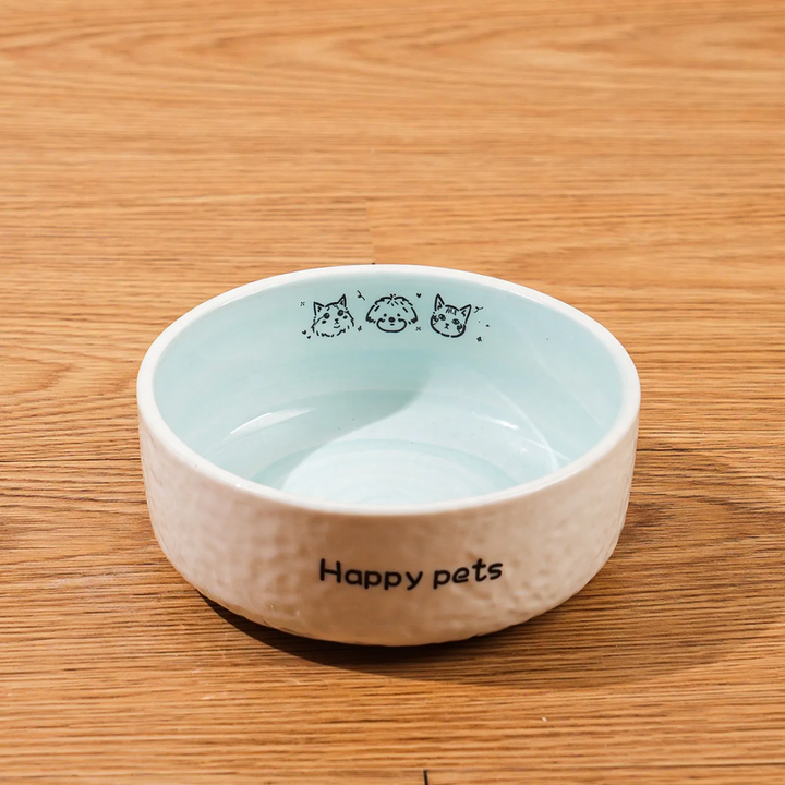 Heated drinking and feeding bowl for pets