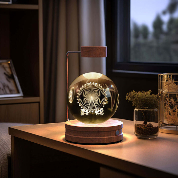 Crystal Ball Cosmic Dinosaur Indoor Night Light USB Power Warm Bedside Light Birthday Gift Night Lamp | Kalsten