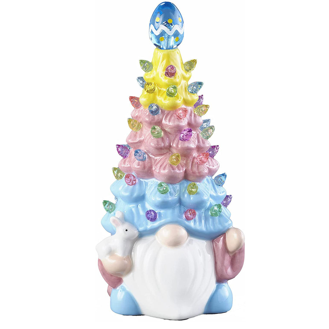 Illuminated gnome figure made of synthetic resin
