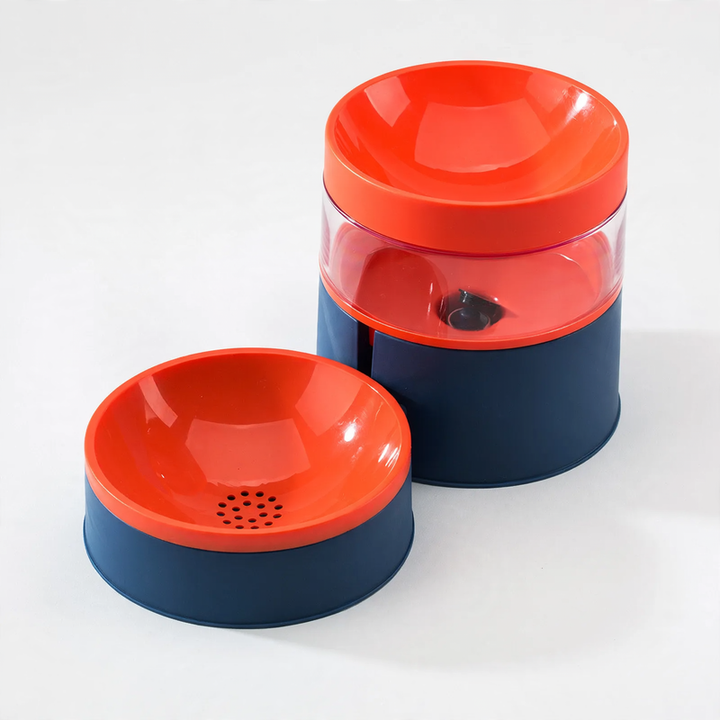 Double bowl for cats, non-slip, food and water