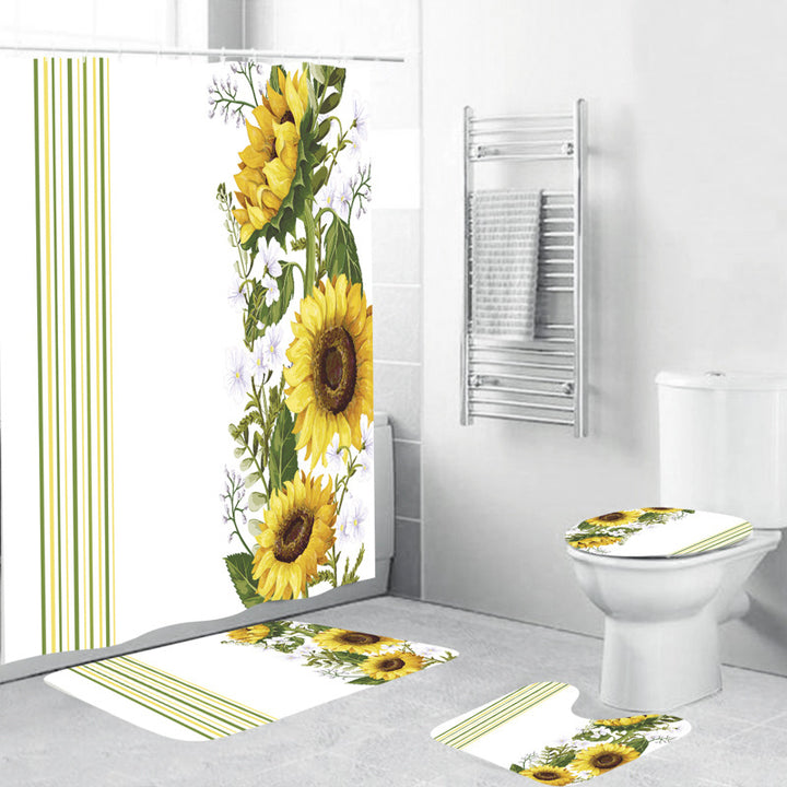 Floral Decorative Shower Curtain Kalsten