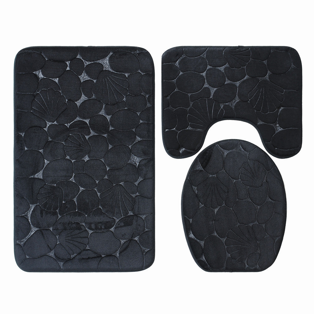 Soft Chenille Bath Mat Set Kalsten