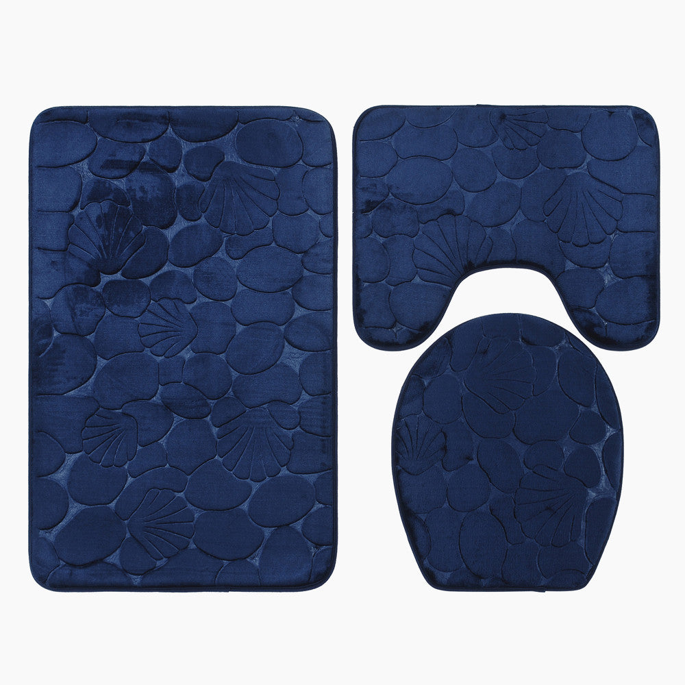 Soft Chenille Bath Mat Set Kalsten