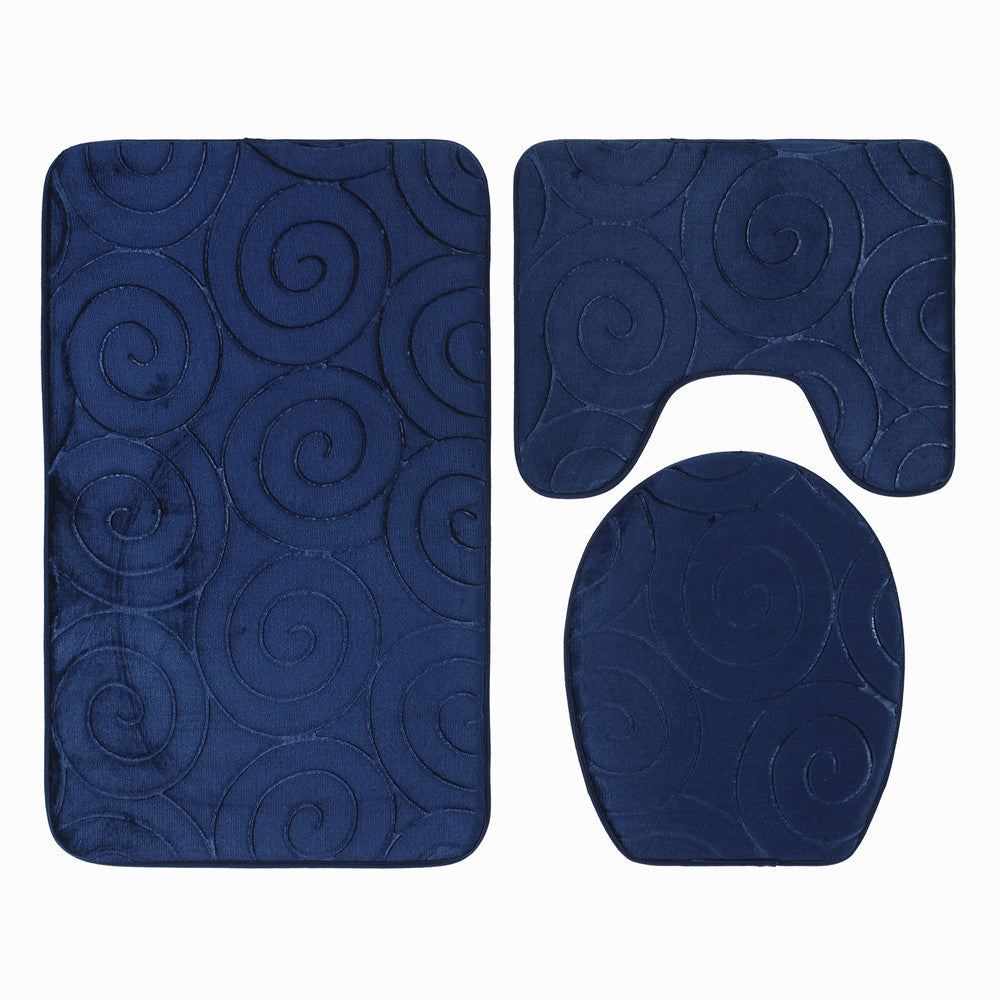 Soft Chenille Bath Mat Set Kalsten