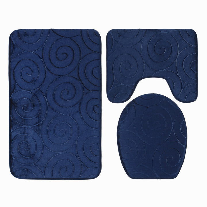 Soft Chenille Bath Mat Set Kalsten