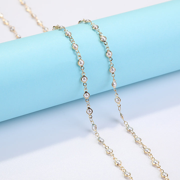 Coastal Shell-Decorated Eyewear Chain Kalsten
