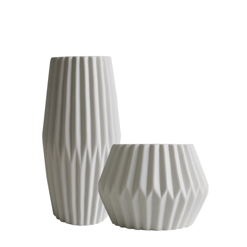 Textured Ceramic Geometric Planter Kalsten