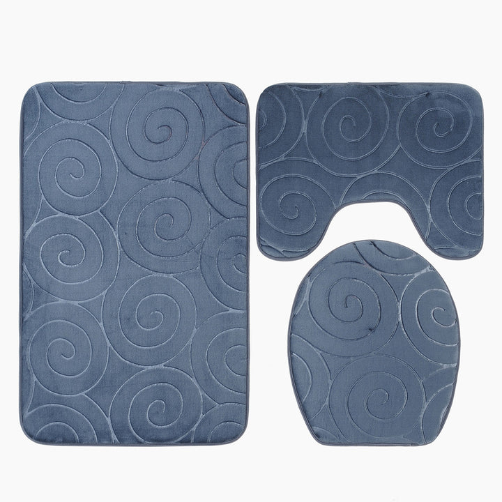 Soft Chenille Bath Mat Set Kalsten