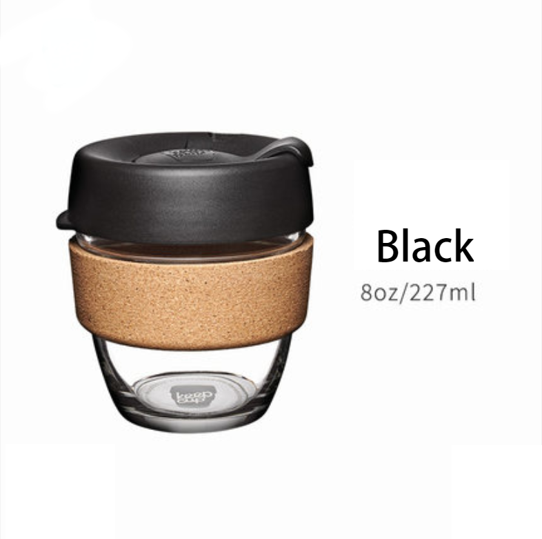 Noxord | Reusable & Portable Glass Coffee Cup With Lid & Sleeve, For Home, Travel & More
