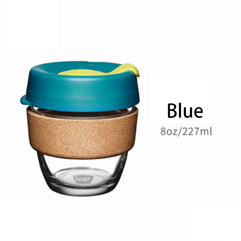 Noxord | Reusable & Portable Glass Coffee Cup With Lid & Sleeve, For Home, Travel & More