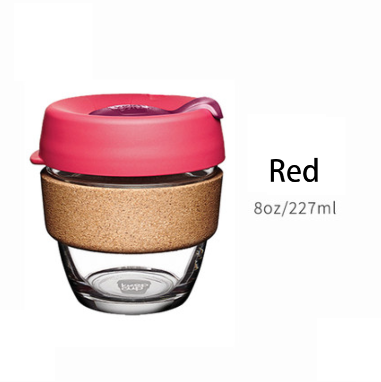 Noxord | Reusable & Portable Glass Coffee Cup With Lid & Sleeve, For Home, Travel & More