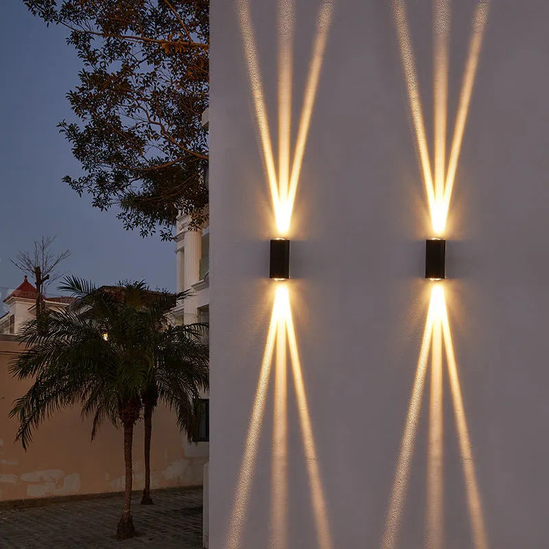 Modern Minimalist Outdoor Waterproof Beam Spotlight LED Outdoor Decorative Wall Sconce Lamp | Kalsten