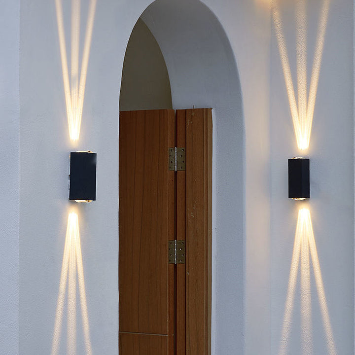 Modern Minimalist Outdoor Waterproof Beam Spotlight LED Outdoor Decorative Wall Sconce Lamp | Kalsten