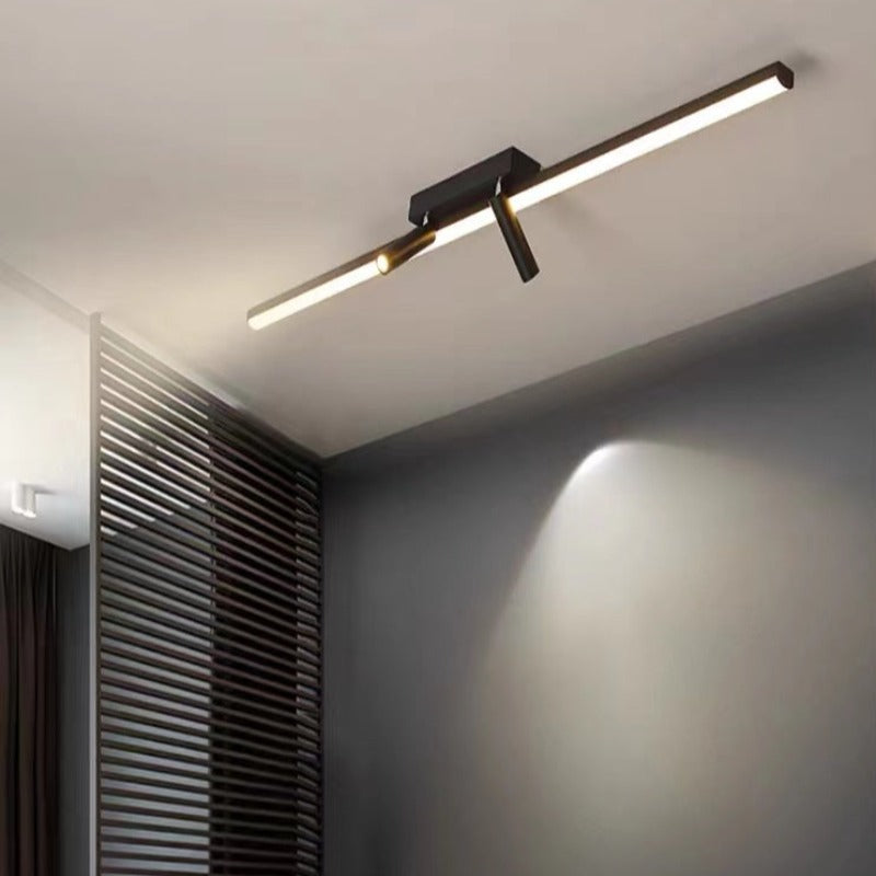 Ceiling Light Metal Linear 31.5 in Adjustable Spot Living Room Modern LED Fixture Minimalist Indoor Lighting | Kalsten