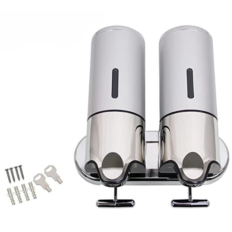 Kalsten | Soap holder & dispenser Wall mounted Stainless steel Bathroom Shower soap dispenser pump