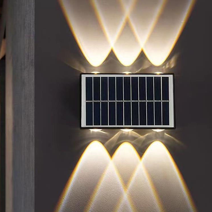 Contemporary Industrial Solar Waterproof ABS Column LED Wall Sconce Lamp For Outdoor Patio | Kalsten