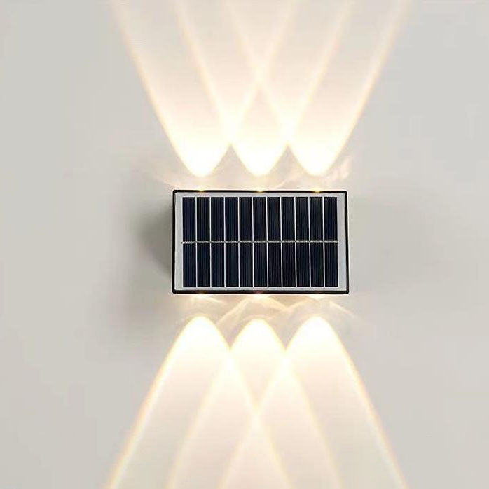 Contemporary Industrial Solar Waterproof ABS Column LED Wall Sconce Lamp For Outdoor Patio | Kalsten