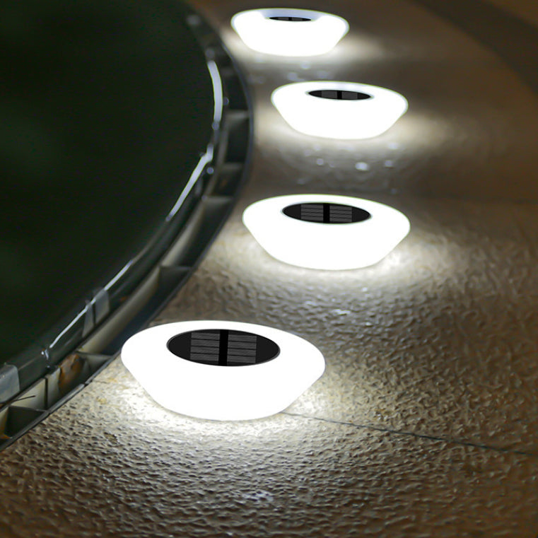 Modern Simplicity Solar Waterproof PP PS Round Conic LED Landscape Lighting Outdoor Light For Garden | Kalsten