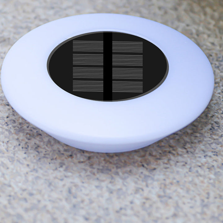 Modern Simplicity Solar Waterproof PP PS Round Conic LED Landscape Lighting Outdoor Light For Garden | Kalsten