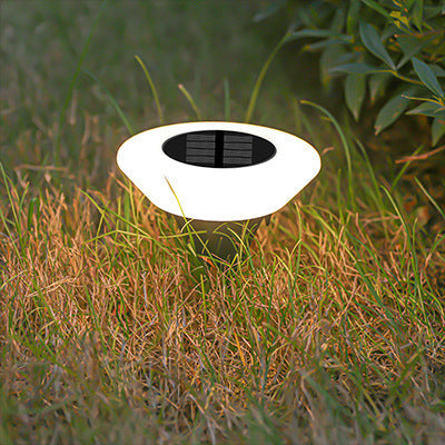 Modern Simplicity Solar Waterproof PP PS Round Conic LED Landscape Lighting Outdoor Light For Garden | Kalsten