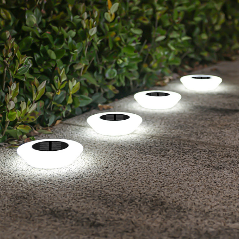 Modern Simplicity Solar Waterproof PP PS Round Conic LED Landscape Lighting Outdoor Light For Garden | Kalsten
