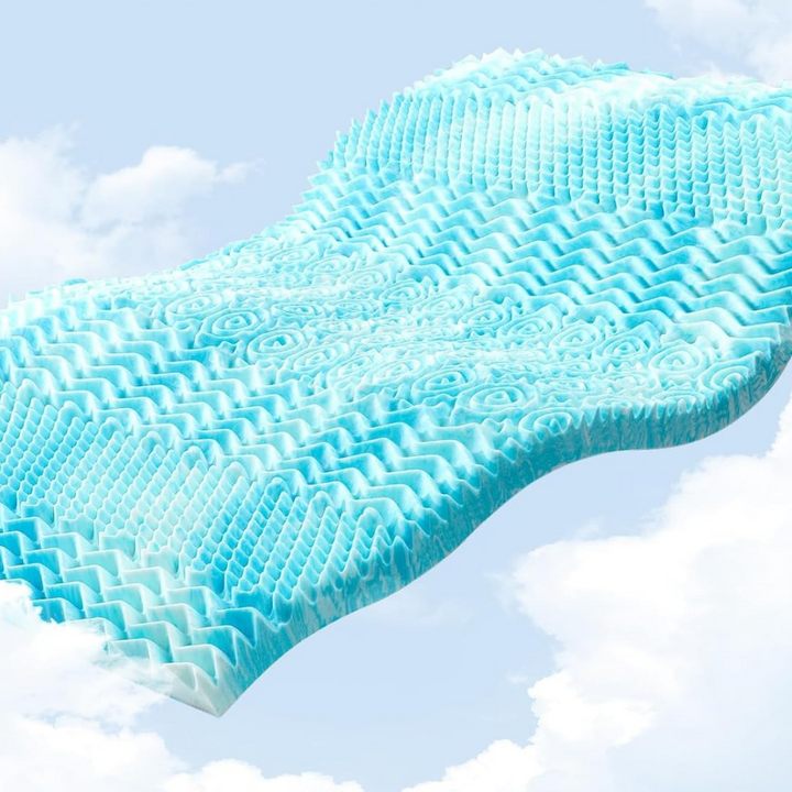 Premium Cooling Egg Crate Foam Mattress Topper | Kalsten