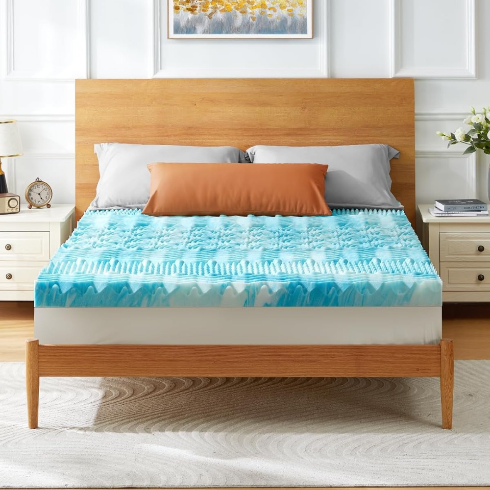 Premium Cooling Egg Crate Foam Mattress Topper | Kalsten