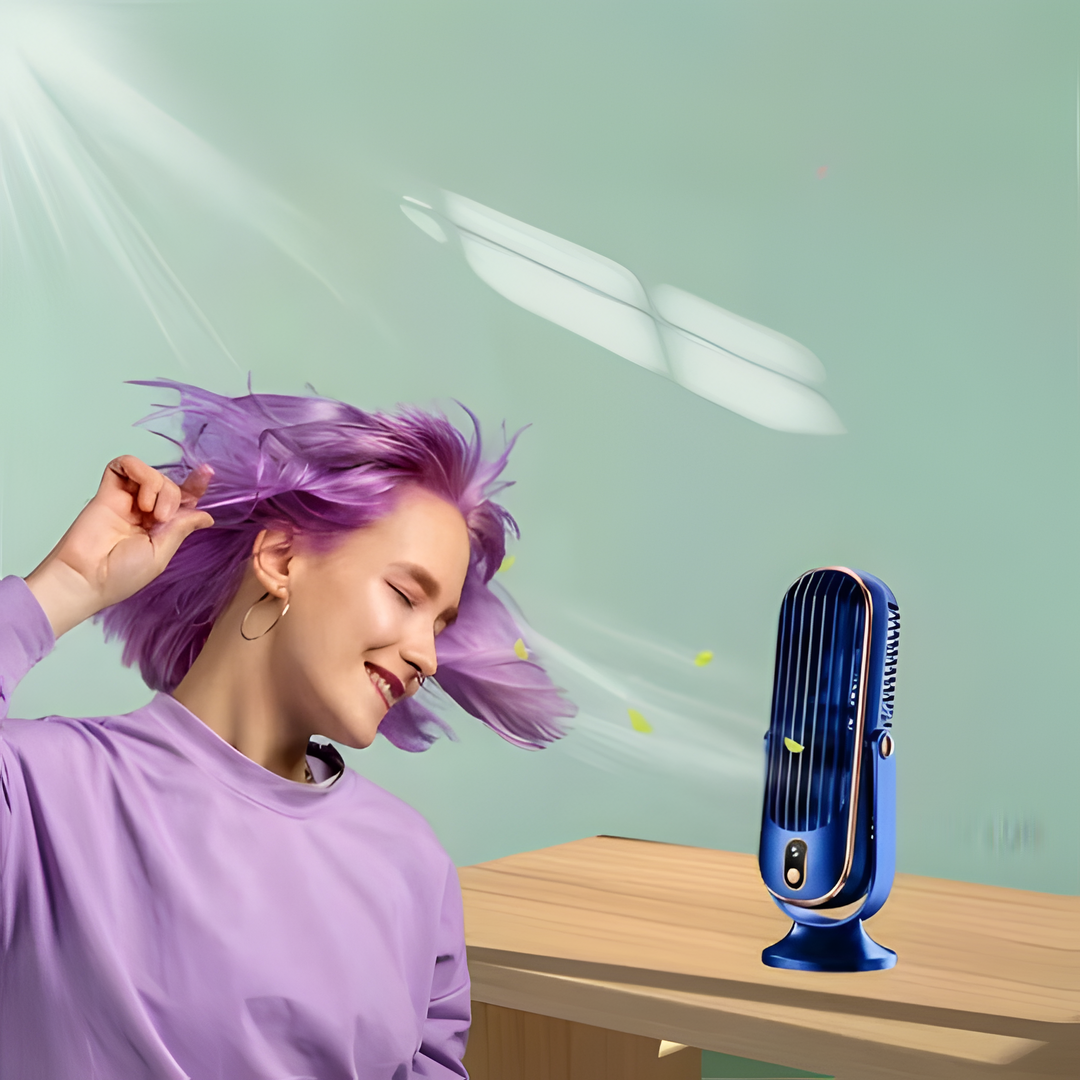 Compact High-Power Portable Desktop Fan - USB Rechargeable | Kalsten