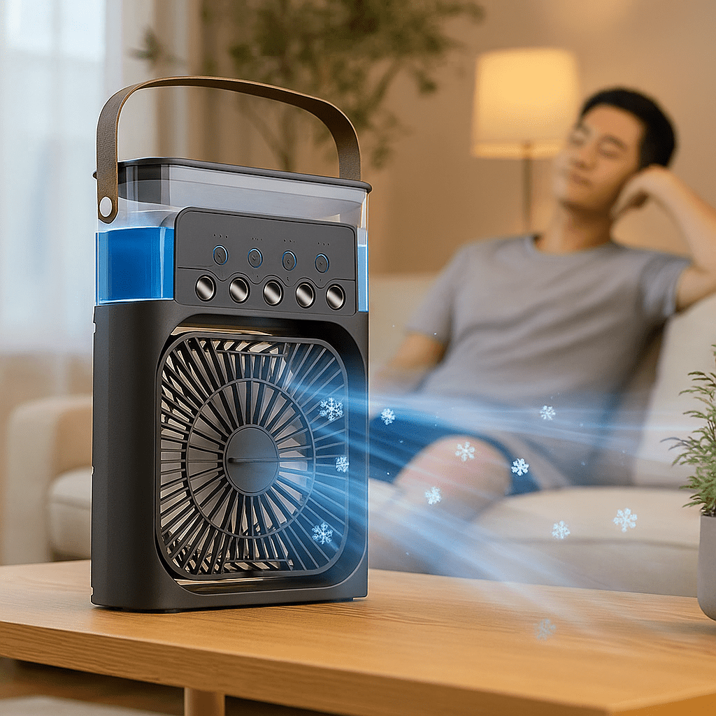 Portable Silent 3-in-1 LED Cooling Fan | Kalsten