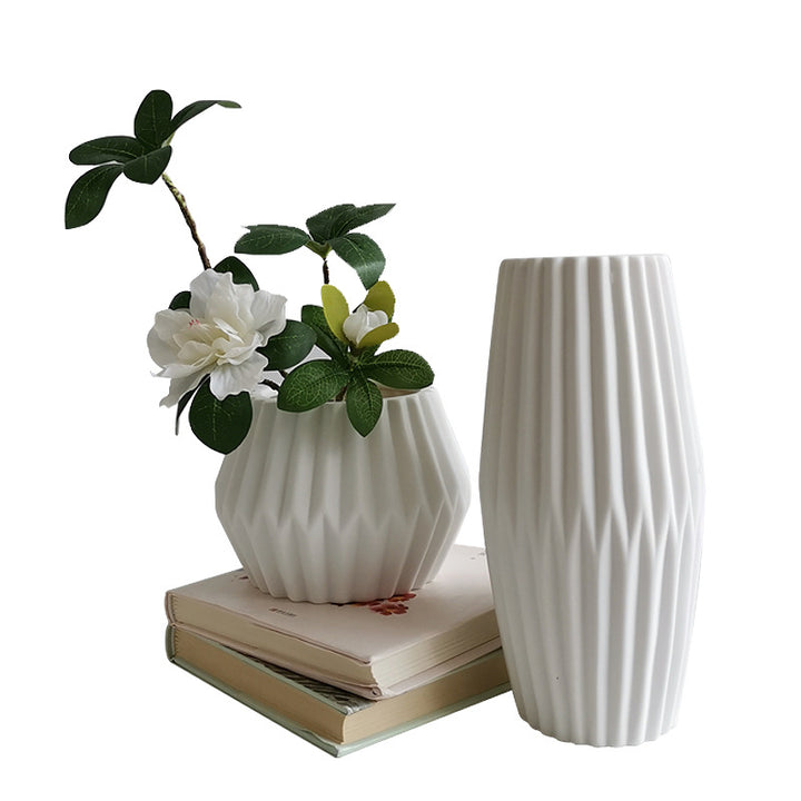 Textured Ceramic Geometric Planter Kalsten
