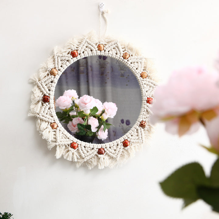 Decorative Macrame Wall Mirror Kalsten