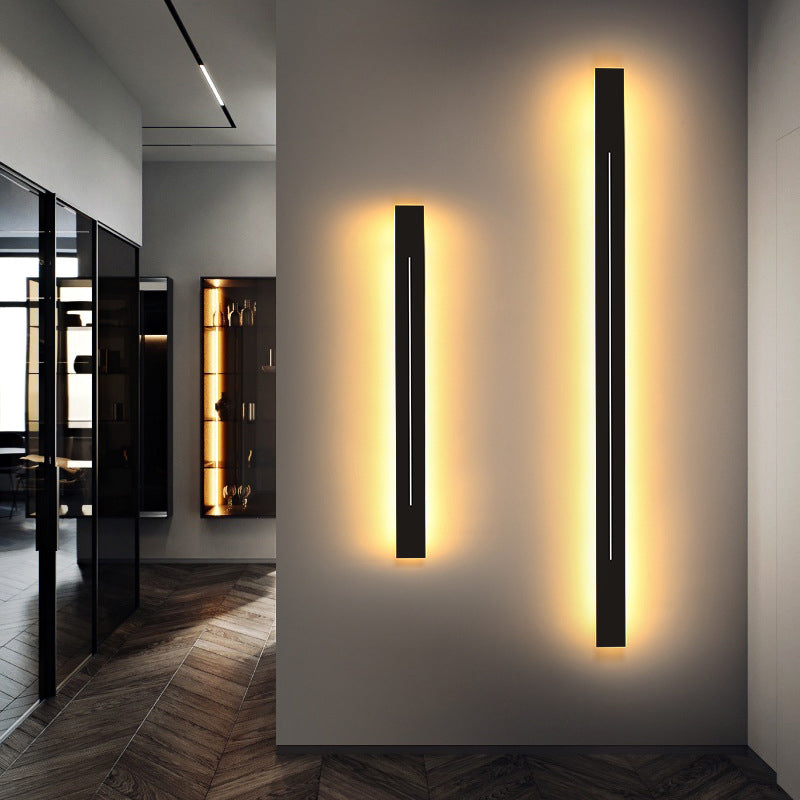 Simplicity Bar Shaped LED Wall Mounted Light Metal Living Room Wall Sconce Lighting | Kalsten