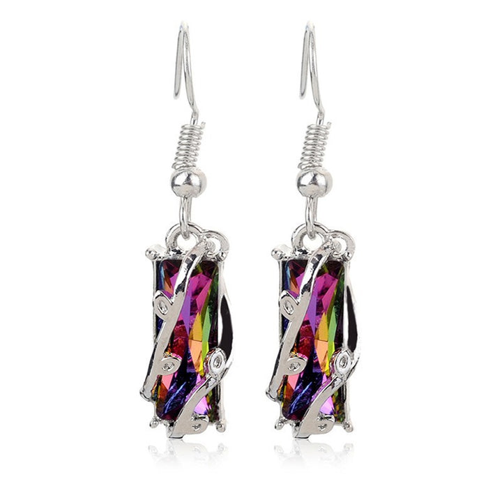 Colorful Crystal Drop Earrings Kalsten
