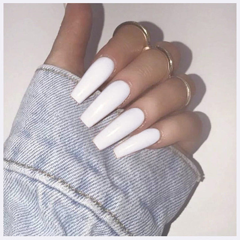 Long Coffin Press-On Nail Tips
