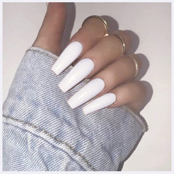 Long Coffin Press-On Nail Tips