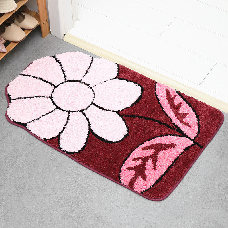 Floral Patterned Bath Mat Kalsten