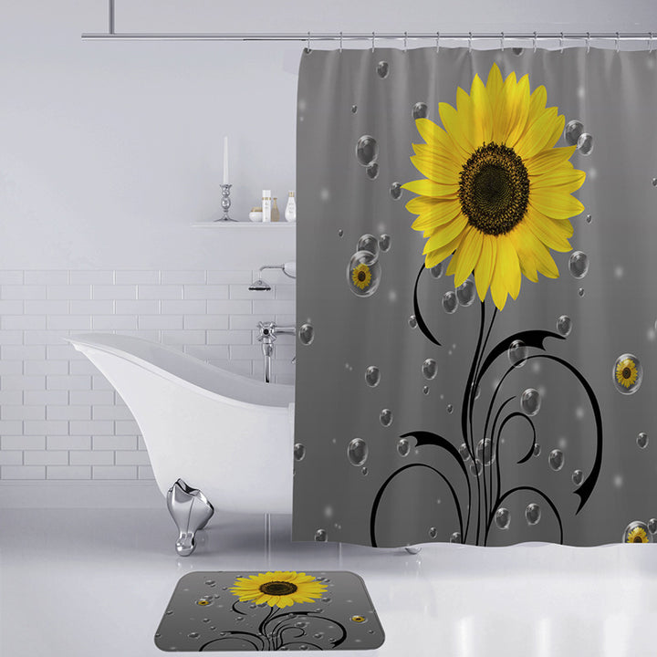 Cactus-Themed Shower Curtain Kalsten