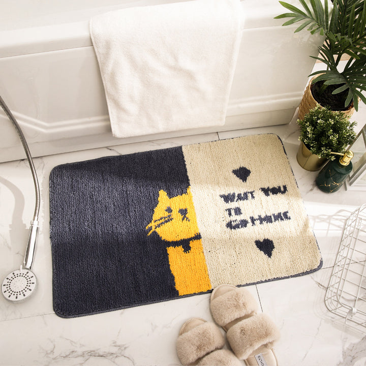 Cute Dog Print Bath Mat