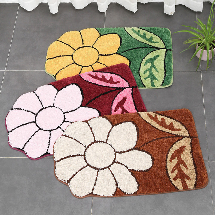Floral Patterned Bath Mat Kalsten