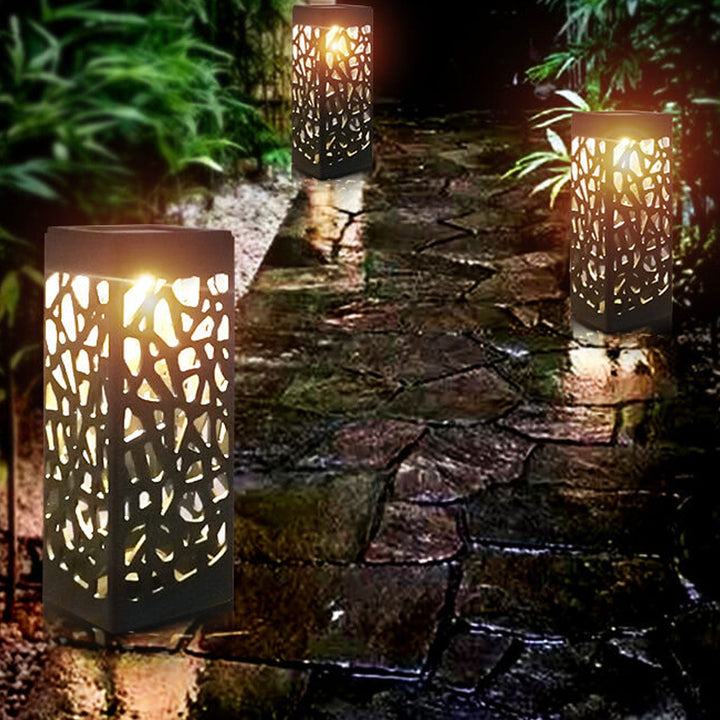 Creative Hollow Square Column LED Outdoor Lawn Ground Insert Landscape Light | Kalsten