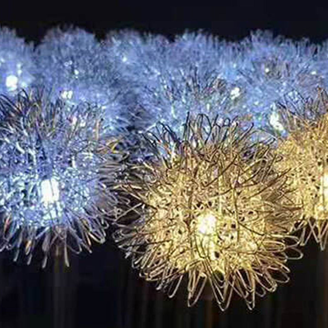 Solar Dandelion Aluminum Wire Globe Light LED Outdoor Waterproof Luminous Garden Insert Ground Landscape Light | Kalsten